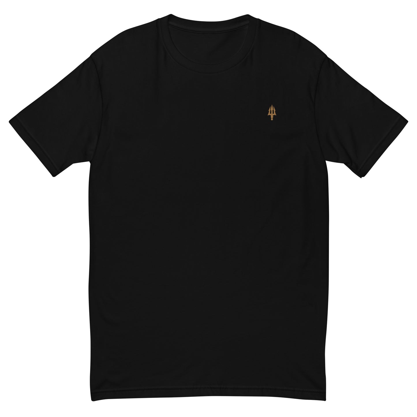 Minimalist Embroidered Gym Tee Gold