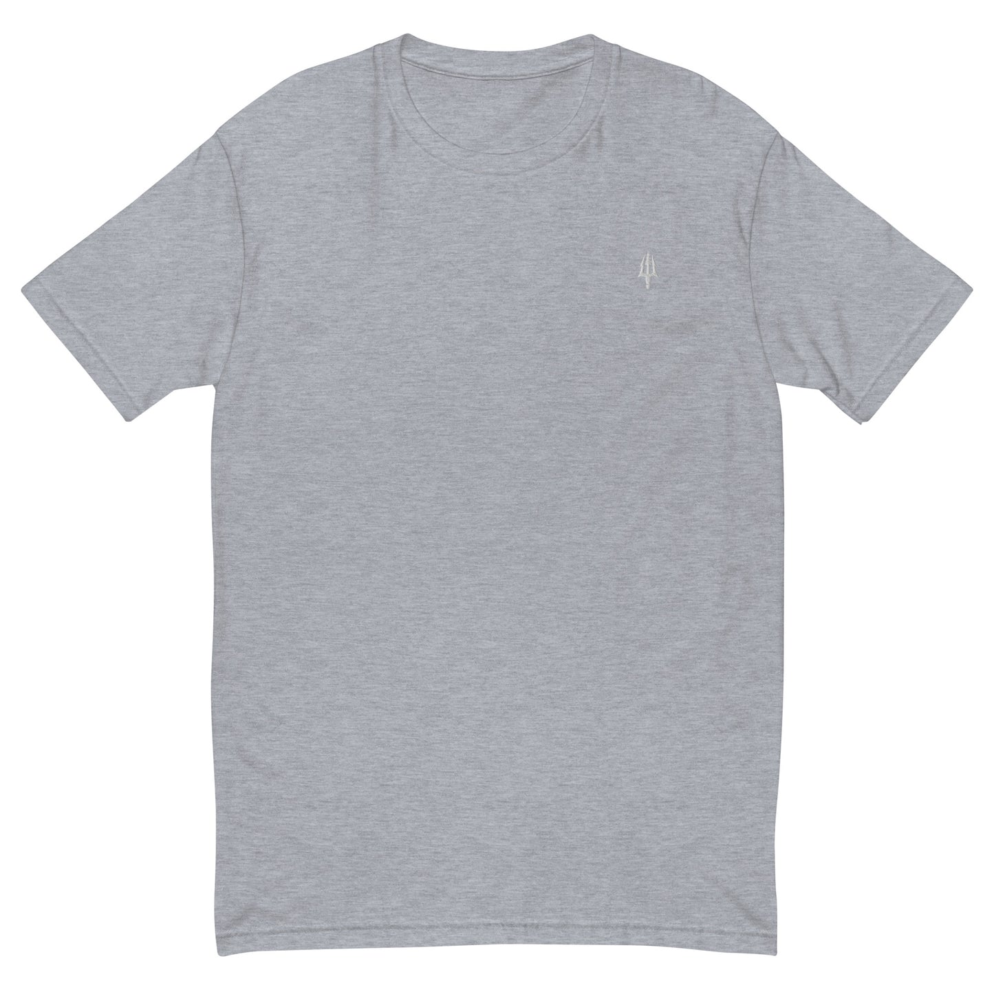 Minimalist Embroidered Gym Tee- White