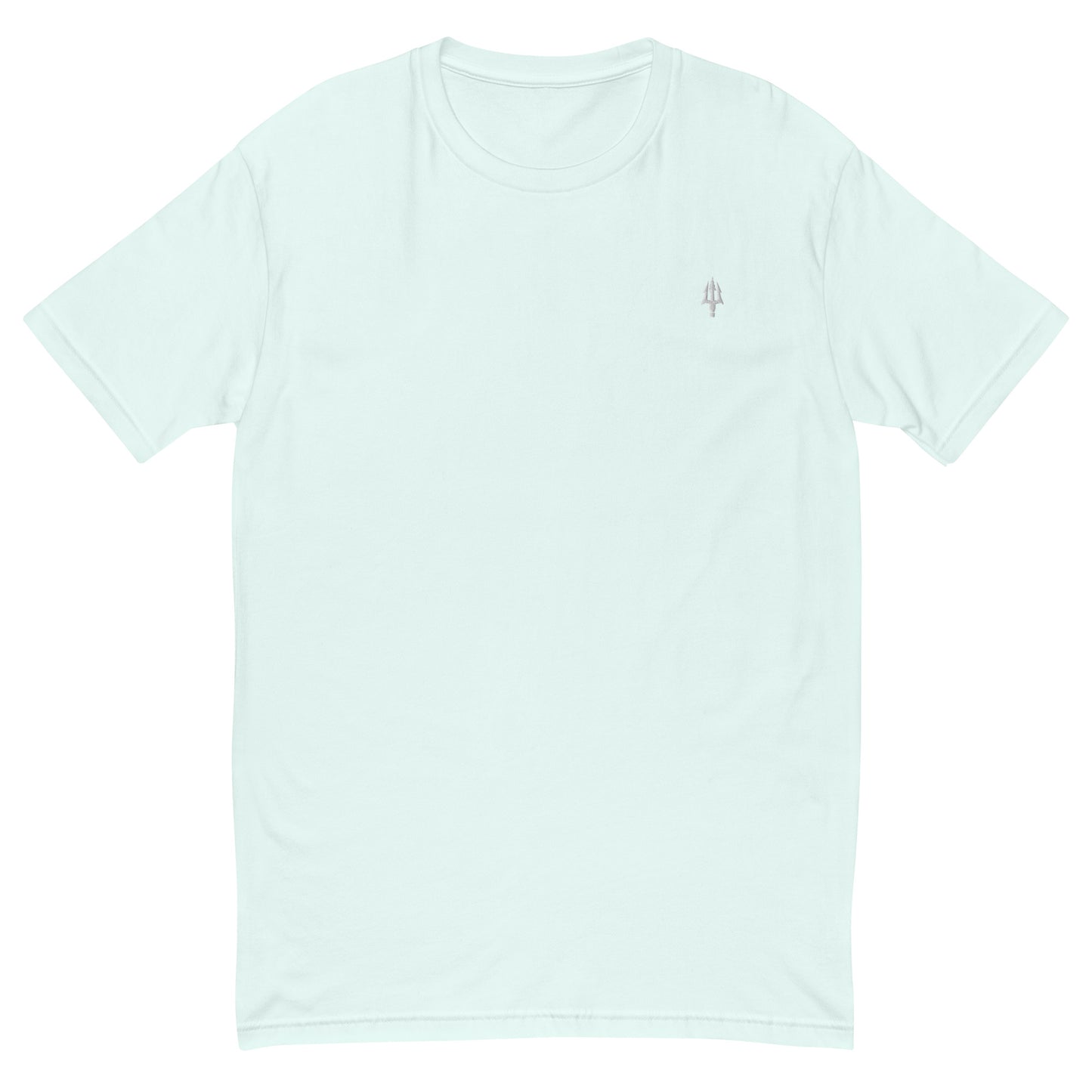 Minimalist Embroidered Gym Tee- White