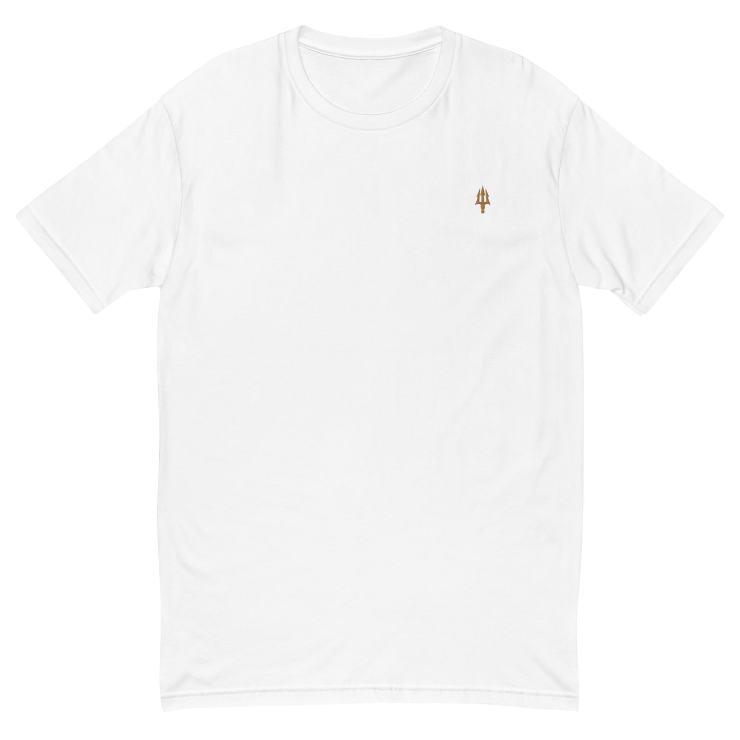 Minimalist Embroidered Gym Tee Gold