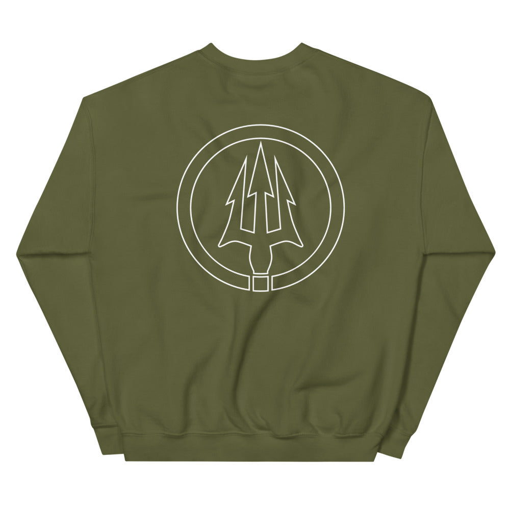 Double logo crewneck sweatshirt