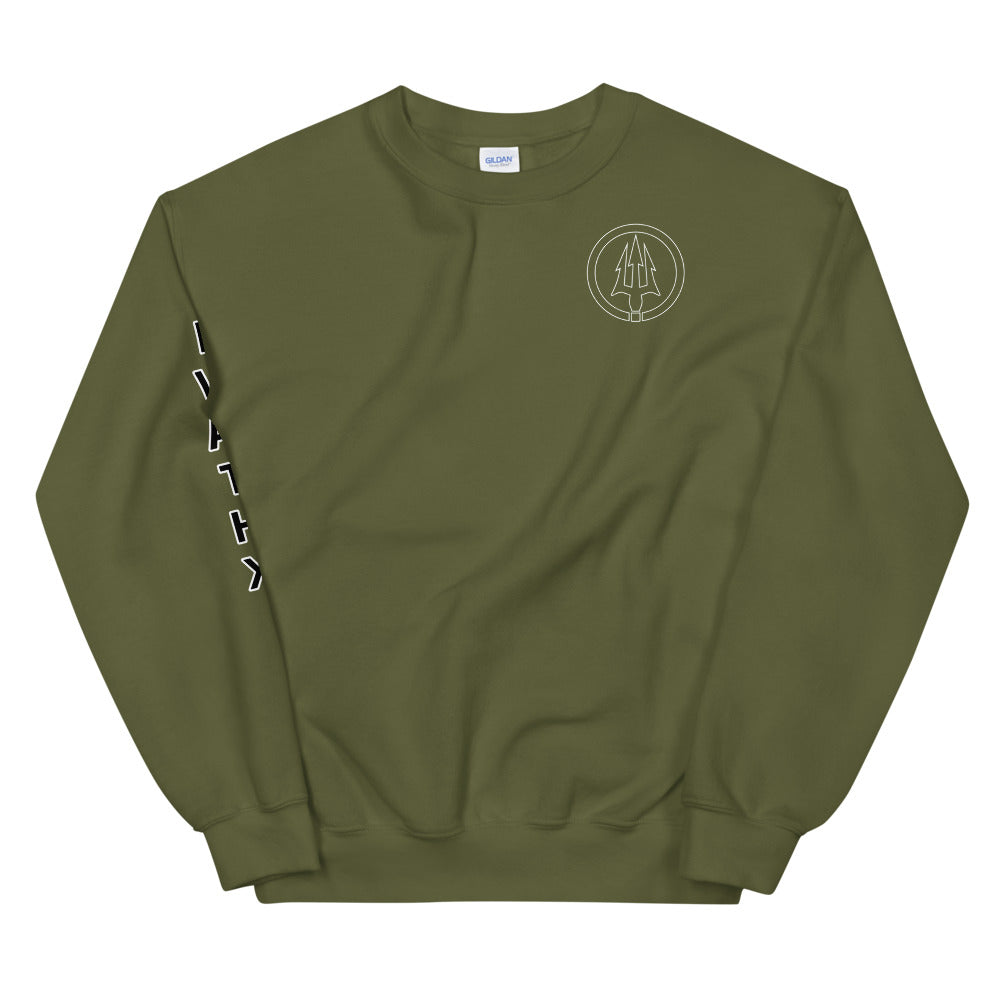 Double logo crewneck sweatshirt