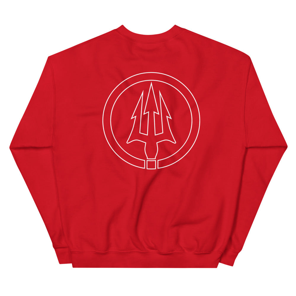 Double logo crewneck sweatshirt